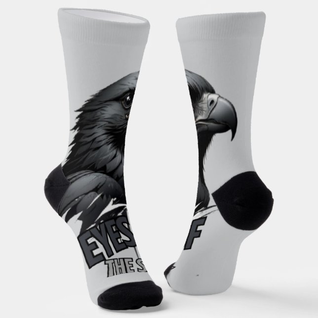 Chaussette Tons foncés Style Encre Aigle (Angulaire)