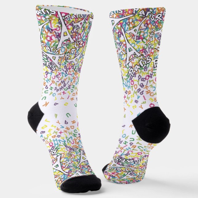 Chaussette Torre Eiffel con alfabeto (Angulaire)
