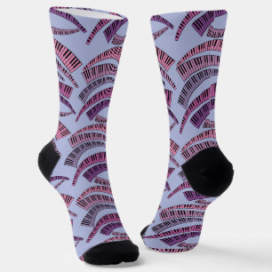 Chaussette Touches de piano courbes