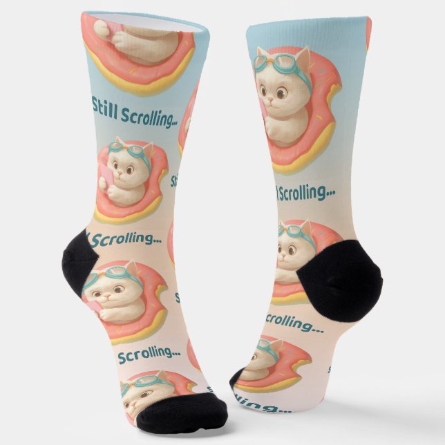 Chaussette Toujours en train de défiler : Autocollant de donu (Angulaire)