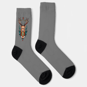 Chaussette Toujours ensemble stag et style de tatouage vixen