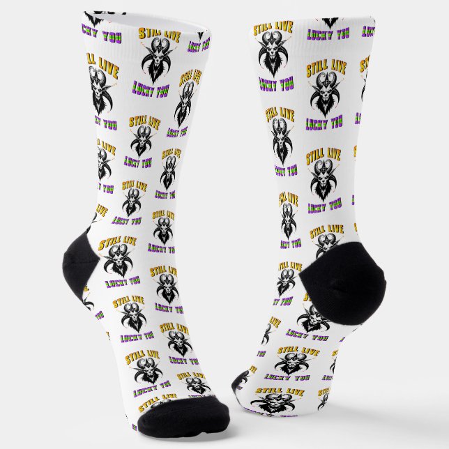 Chaussette Toujours Vivez Heureux Vous (Angulaire)
