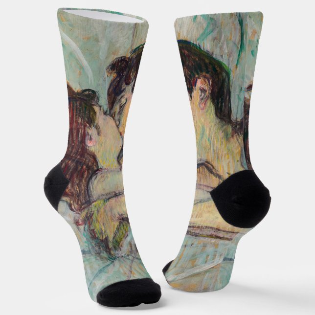 Chaussette Toulouse-Lautrec - Au lit : Le baiser (Angulaire)
