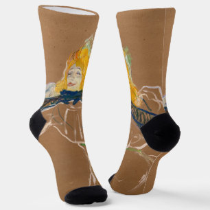 Chaussette Toulouse-Lautrec - Yvette Guilbert chantant
