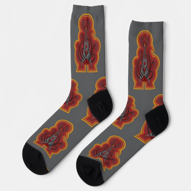 Chaussette Tour radio Graphiques ondulants (Gauche)