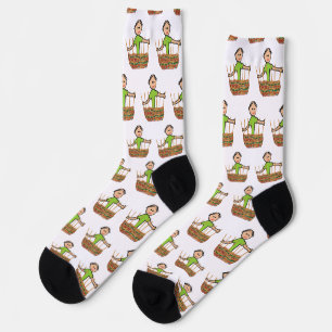Chaussette Tressage de panier
