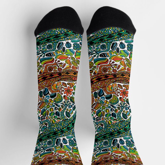 Chaussette Trouvez les geckos (Haut)