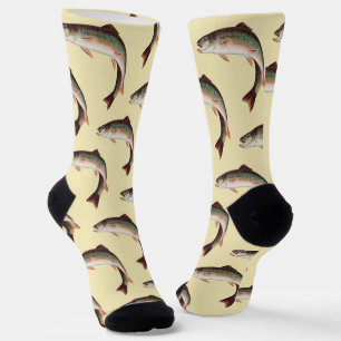 Chaussette Truitelle de ruisseau sautant par S.A. Kilbourne P
