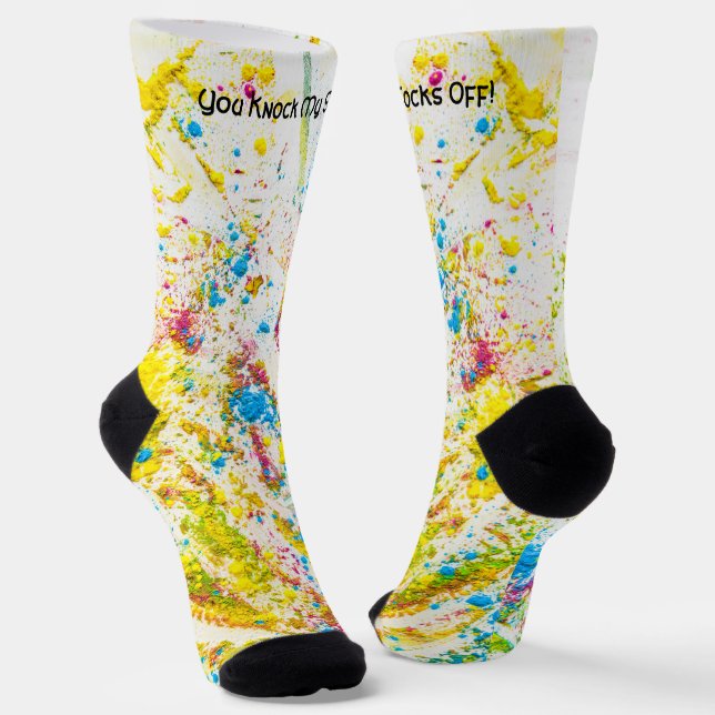 Chaussette Tu Me Frappes Les Chaussettes ! -Chaussettes (Angulaire)