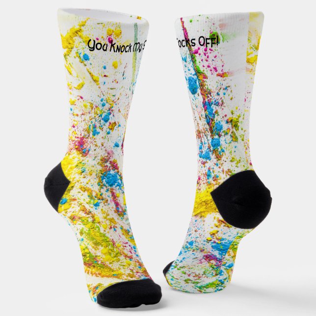 Chaussette Tu Me Frappes Les Chaussettes ! -Chaussettes (Angulaire)