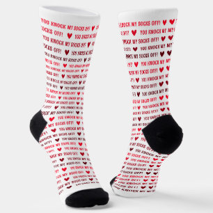 Chaussette 'Tu Me Frappes Les Chaussettes ! ' Funny Valentine