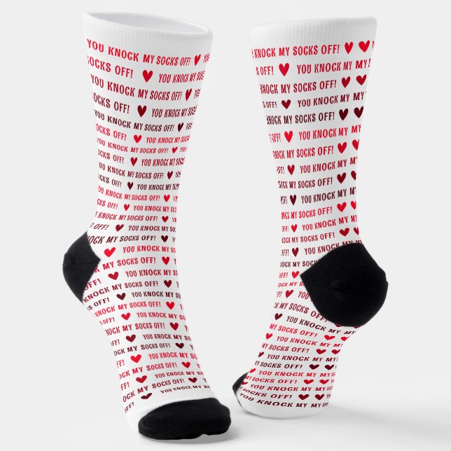 Chaussette 'Tu Me Frappes Les Chaussettes ! ' Funny Valentine (Angulaire)