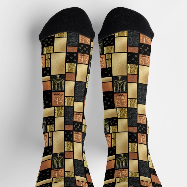 Chaussette Tuiles de Hanukkah (Haut)