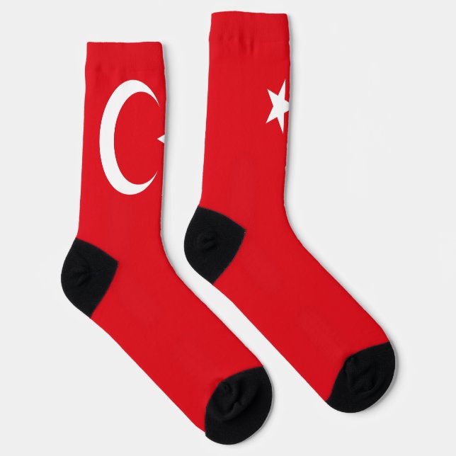 Chaussette Turquie Drapeau Turk Fun Pride Nationale Patriotiq (Droite)