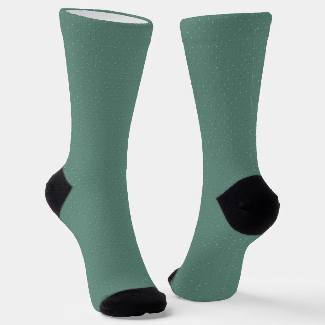 Chaussette Turquoise atténué motif géométrique simple. (Angulaire)