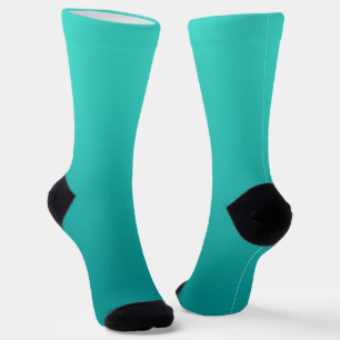 Chaussette Turquoise sarcelle ombré minimaliste moderne