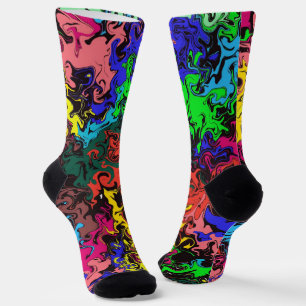 Chaussette Twirly coloré Abstrait /