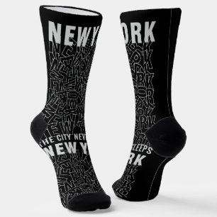 Chaussette Typographie de New York