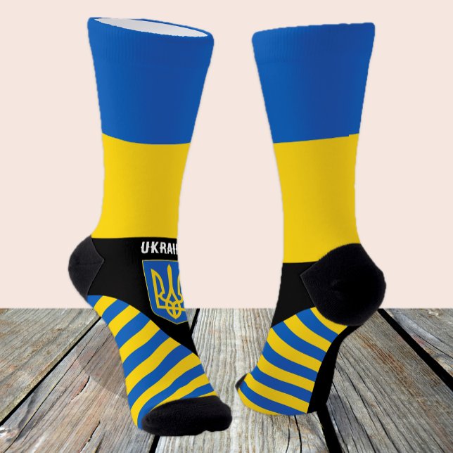 Chaussette Ukraine, mode, drapeau ukrainien, patriotique (Créateur téléchargé)