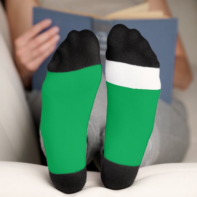Chaussette un arrière - plan vert avec un (Fond)