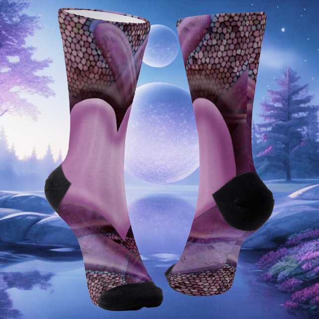 Chaussette Un coeur d'artistes dévoilé (Créateur téléchargé)