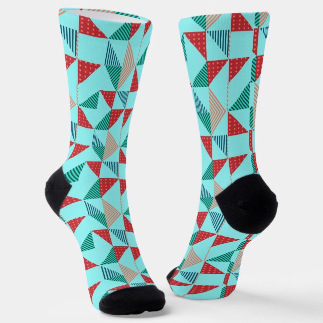Chaussette Un design de motif rétro cool (Angulaire)
