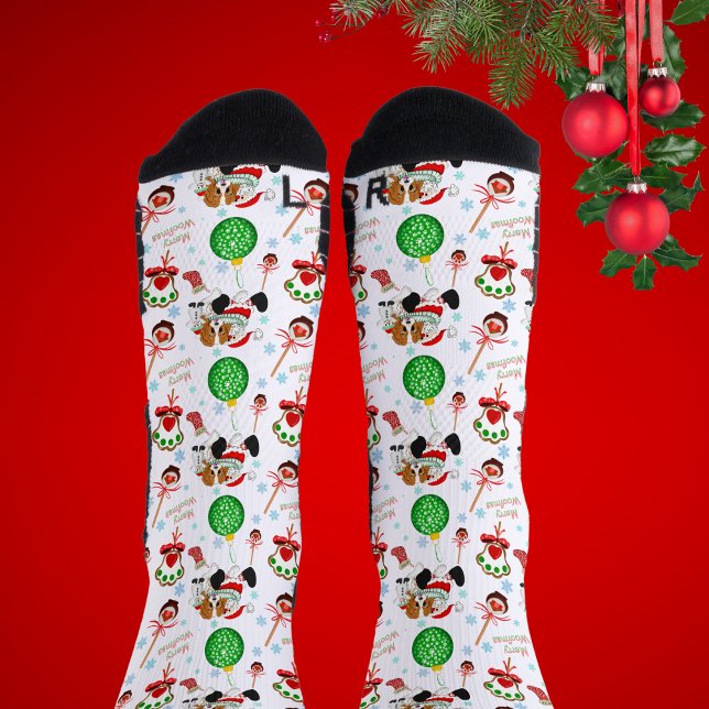 Chaussette Un très joyeux Noël Cavalier King Charles  (Créateur téléchargé)