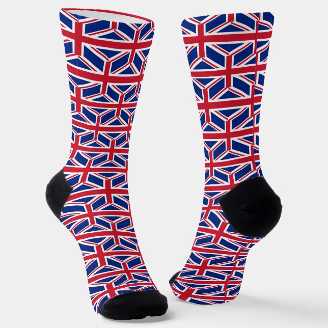 Chaussette Union Jack Socks Royaume-Uni patriotique britanniq (Angulaire)