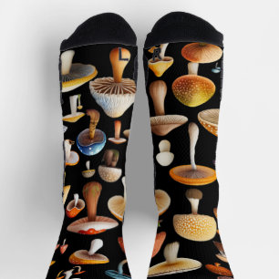 Chaussette Unisex de l'amoureux des champignons