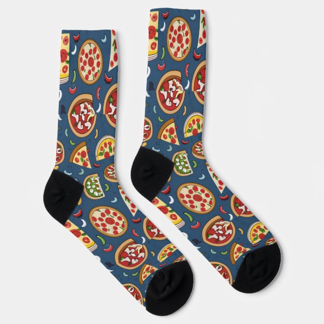 Chaussette unisexe à motif pizza (Droite)