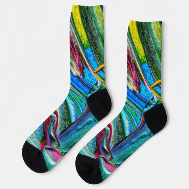 Chaussette unisexe abstraite (Gauche)