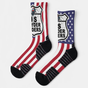 Chaussette US Spyder Ryders - Chaussettes Logo Drapeau améric