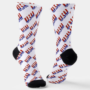Chaussette USA Rouge Blanc et Bleu Patriotique