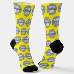Chaussette Utiliser le logo de la société Bright Yellow Busin