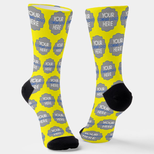 Chaussette Utiliser le logo de la société Bright Yellow Busin (Angulaire)