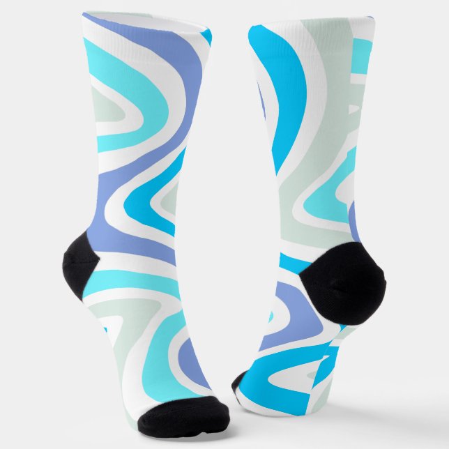 Chaussette Vagues rétro (Angulaire)