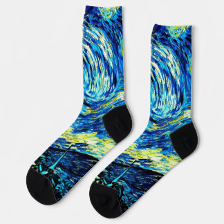 Chaussette Van Gogh - Nuit étoilée