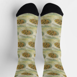 Chaussette Van Gogh Panier de Pommes - Nature Morte Classique