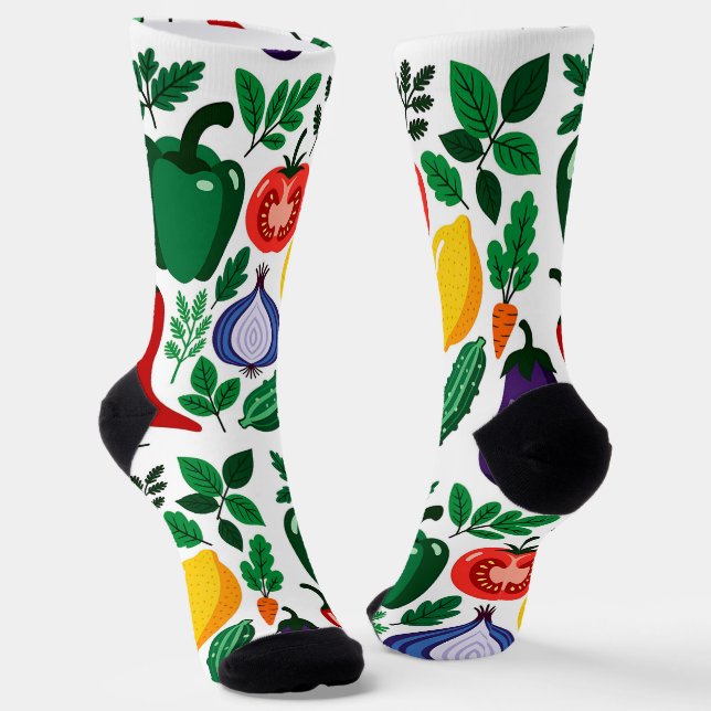 Chaussette Vegetable pattern (Angulaire)