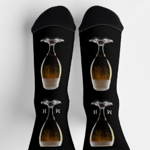 Chaussette Verre Monogramme personnalisé de bière