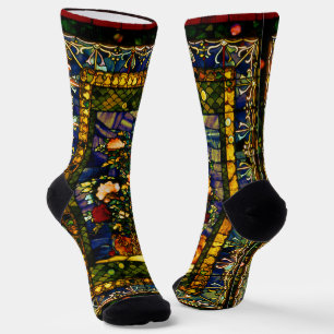 Chaussette Verre vintage Floral