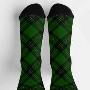 Chaussette vert écossais Forbes noir