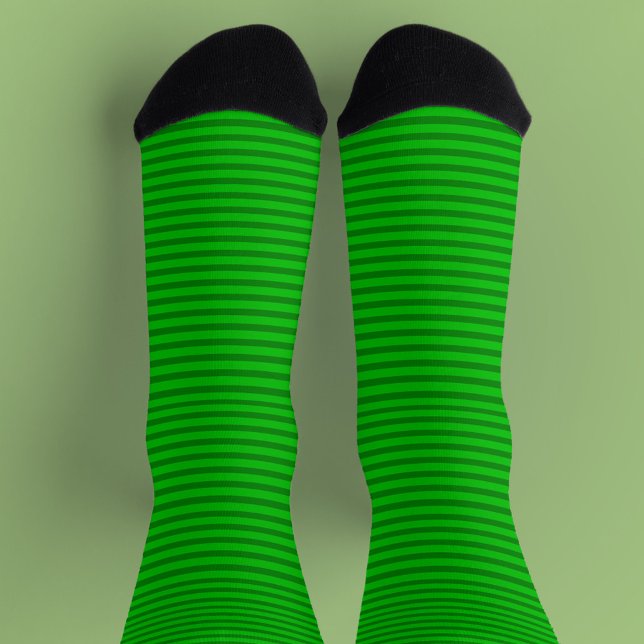 Chaussette Verte sur Chaussettes d'équipage à rayures vertes (Créateur téléchargé)