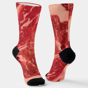Chaussette Viande Rouge Crue de Qualité Supérieure Photo Ma