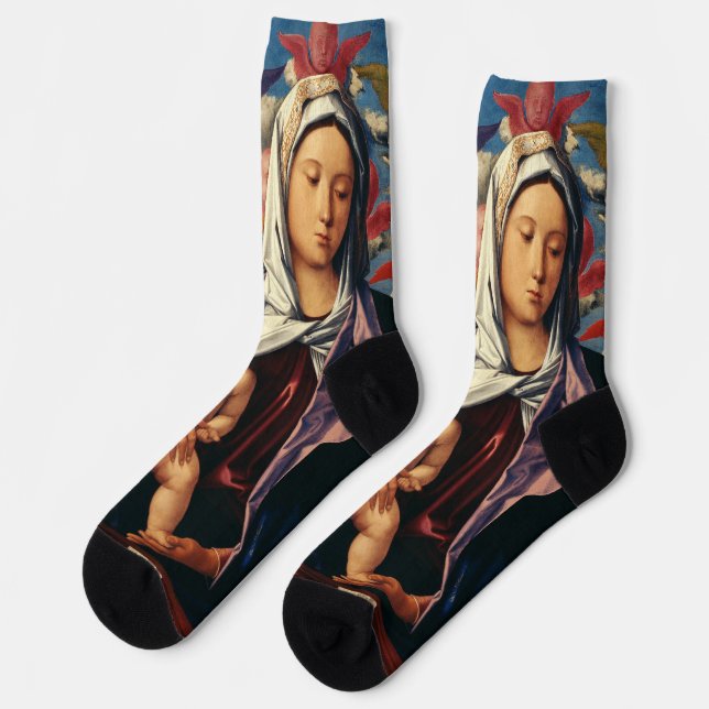 Chaussette Vierge à l'Enfant de Bellini Haute-Fidélité Beaux- (Gauche)