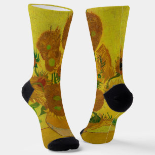 Chaussette Vincent Van Gogh 15 Peinture de tournesols