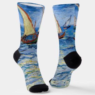 Chaussette Vincent van Gogh - La mer aux Saintes-Maries