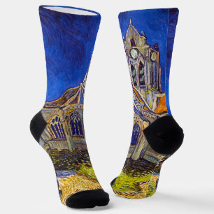 Chaussette Vincent van Gogh - L'église d'Auvers