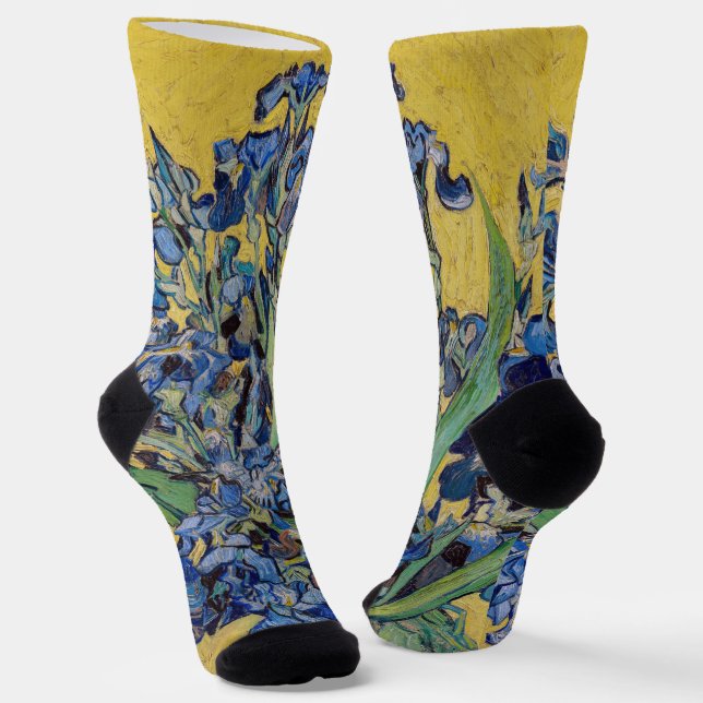 Chaussette Vincent van Gogh - Vase avec iris (Angulaire)