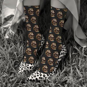 Chaussette Vintage crâne  Cool et unique gothique Halloween